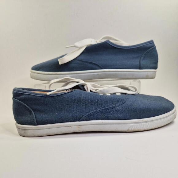 Chic Vtg 90s Women's Denim Jean Sz 8 Lace Up Sneakers Shoes - Picture 4 of 9